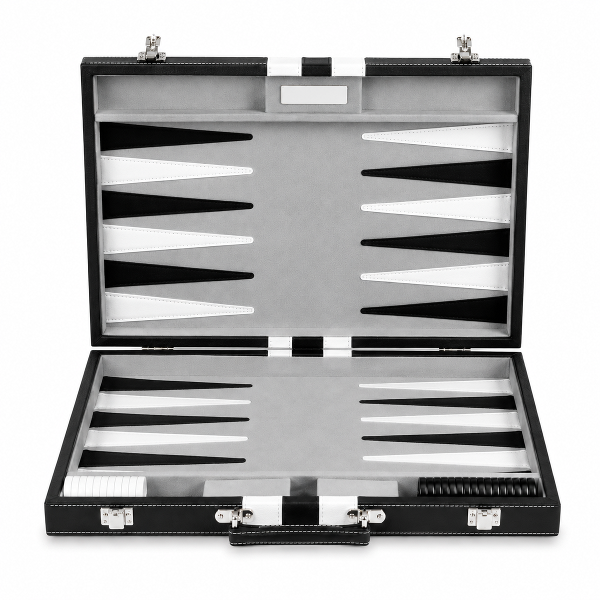 Havana Backgammon Set – Brown Burl Leatherette Case