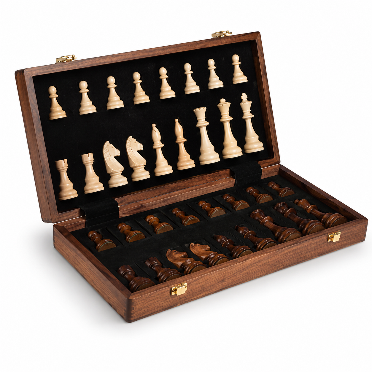 Walnut Chess Set 39x39 cm